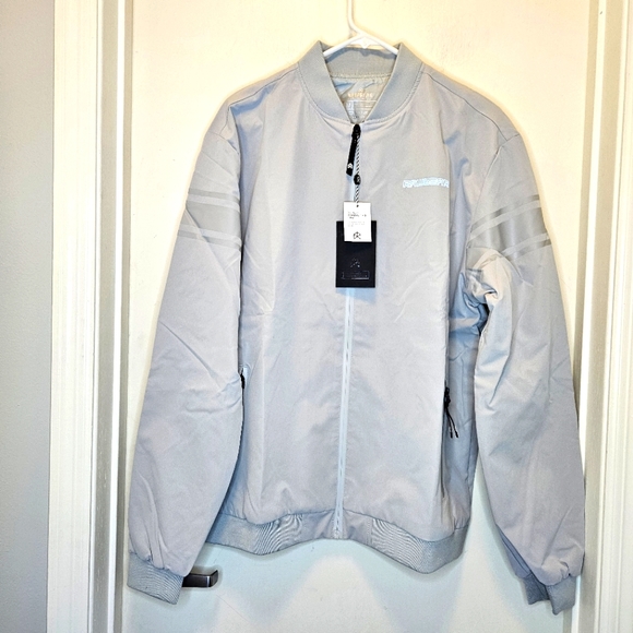 ✨NWT Rawgear bomber jacket Light Gray - Picture 3 of 6